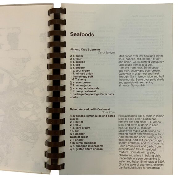 Frederica Fare 1977 Spiral-Bound Cookbook St Simons Golden Isles Georgia Recipes - Picture 5 of 10